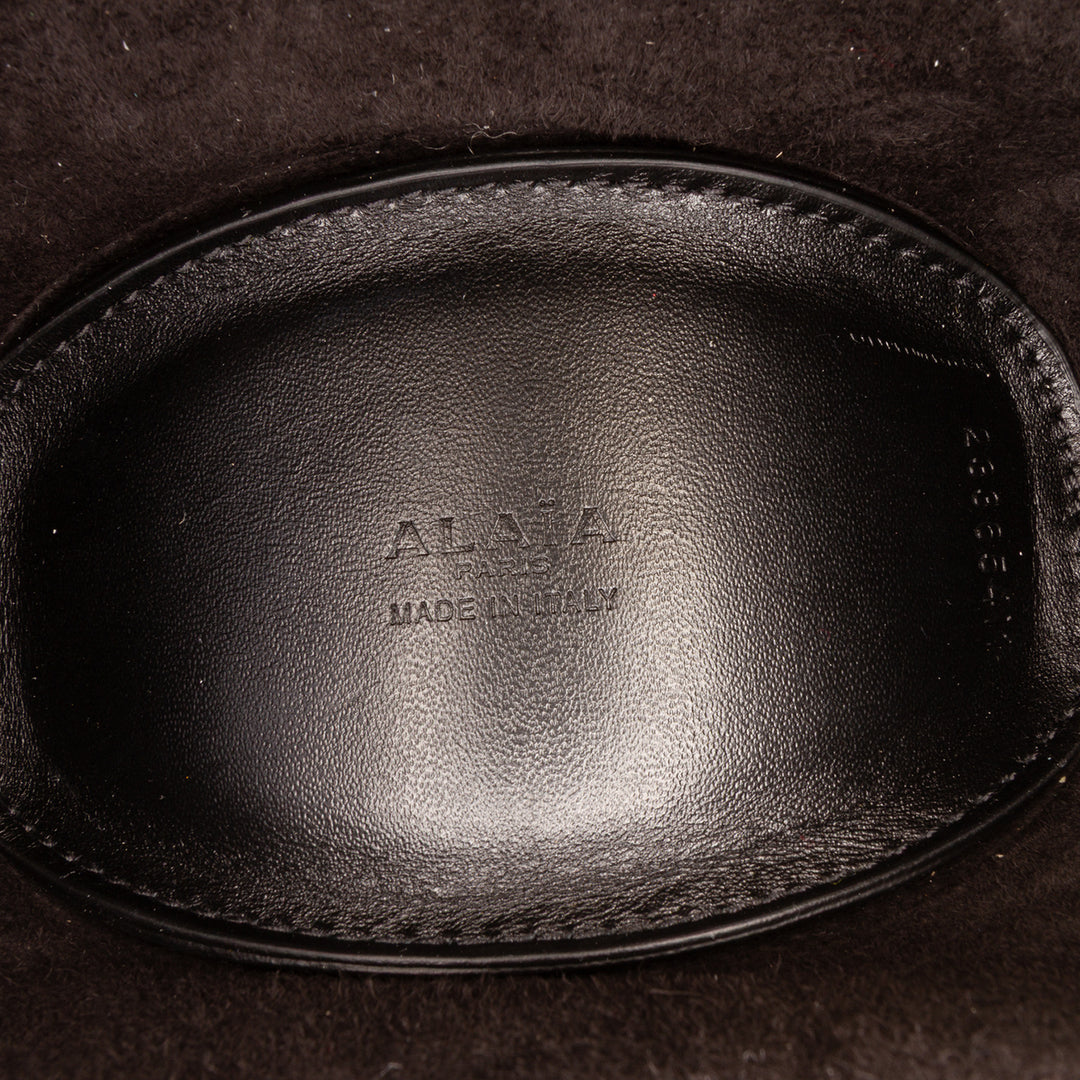 ALAÏA Small Cuir de veau Khaima Bag Noir