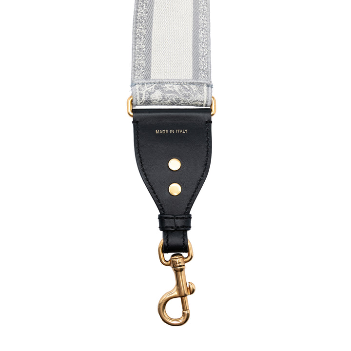Dior Toile brodé Toile de Jouy Strap