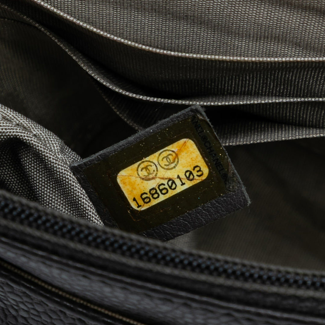 Chanel CC Caviar Half Moon Wallet on Chain