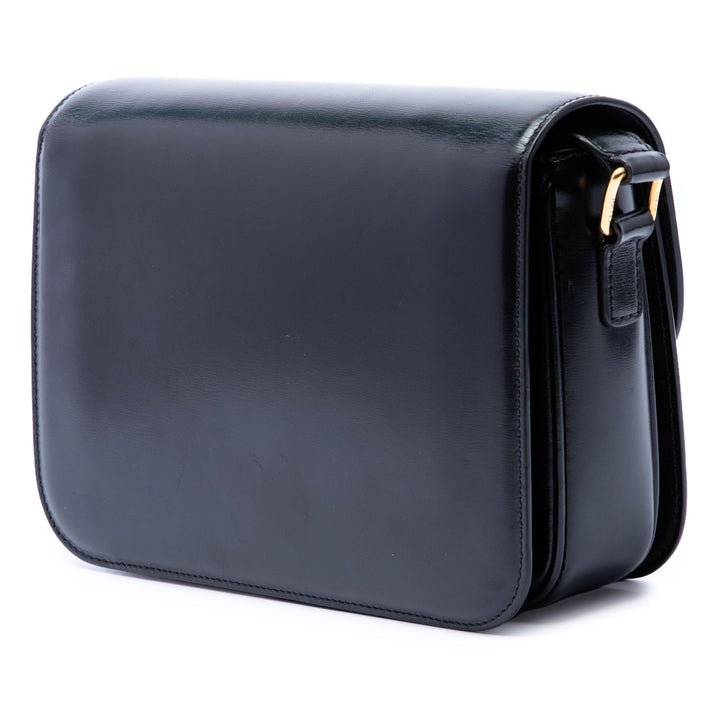 Celine Classique brillant Cuir de veau Triomphe Sac porté croisé