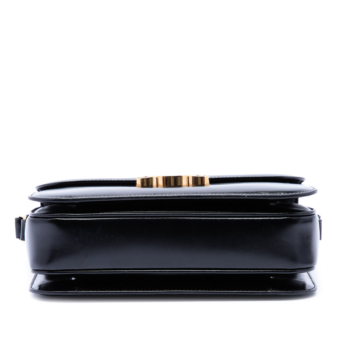 Celine Classique brillant Cuir de veau Triomphe Sac porté croisé