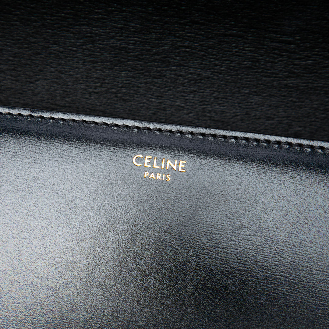 Celine Classique brillant Cuir de veau Triomphe Sac porté croisé