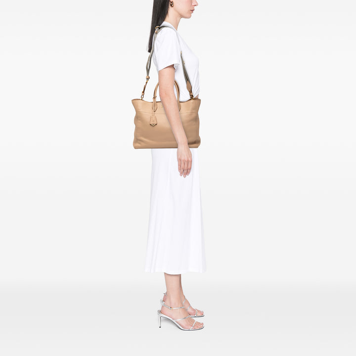 Prada Cabas Vitello Phenix Open Marron – vue 6 – GABY PARIS