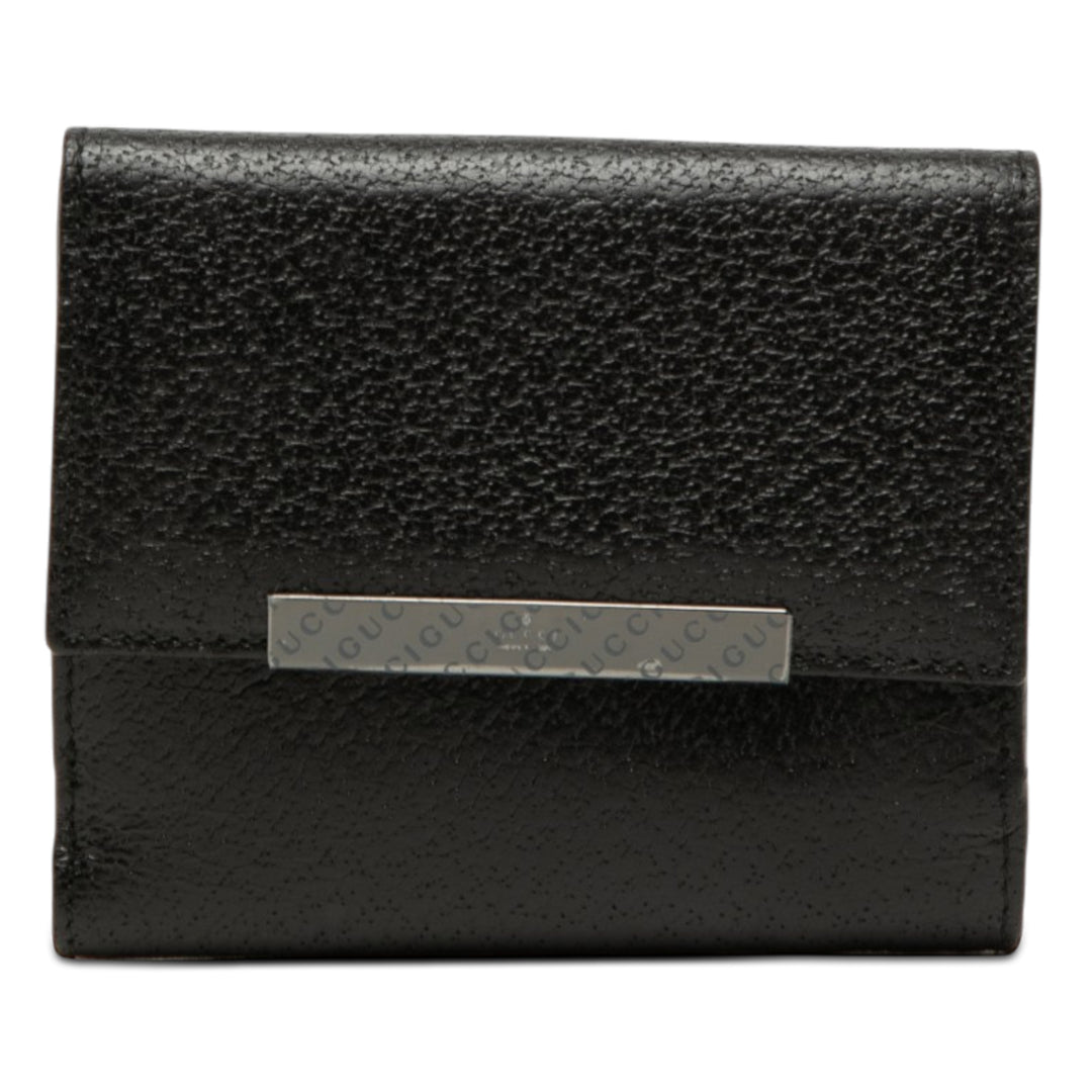 Gucci Textured Cuir Bifold Portefeuille