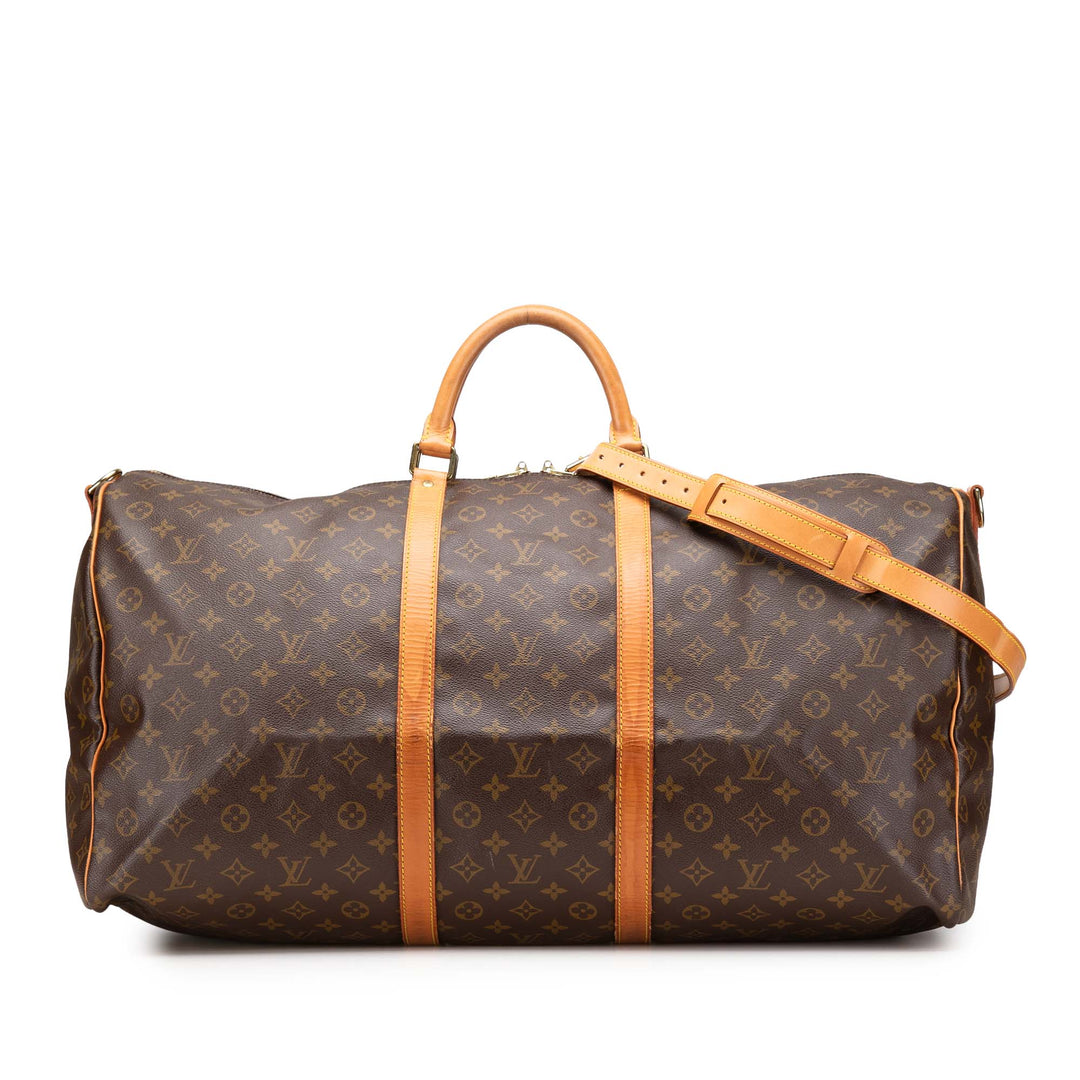 Louis Vuitton Monogram Keepall Bandouliere 60 Marron – GABY PARIS Authentique