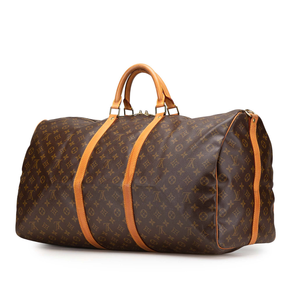Louis Vuitton Monogram Keepall Bandouliere 60 Marron – GABY PARIS Authentique