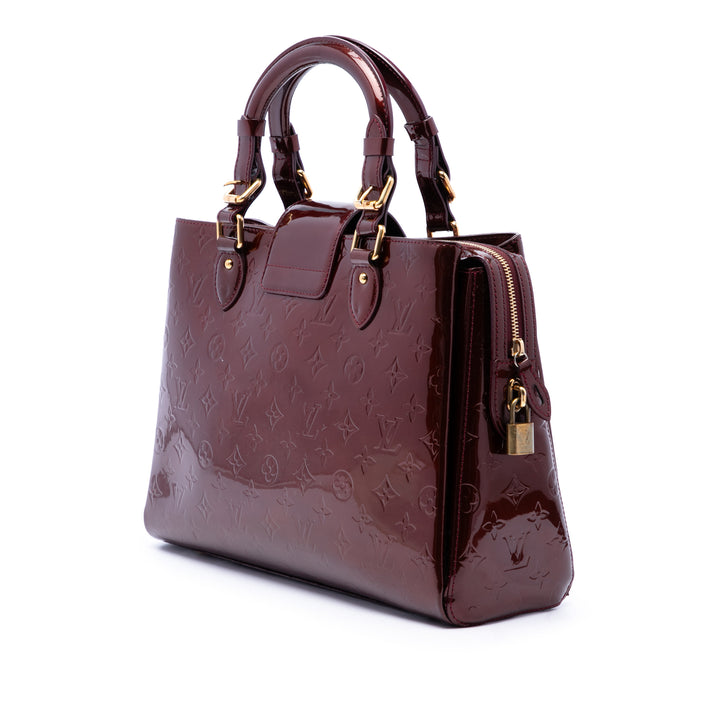Louis Vuitton Melrose Avenue Cuir verni Monogram Rouge