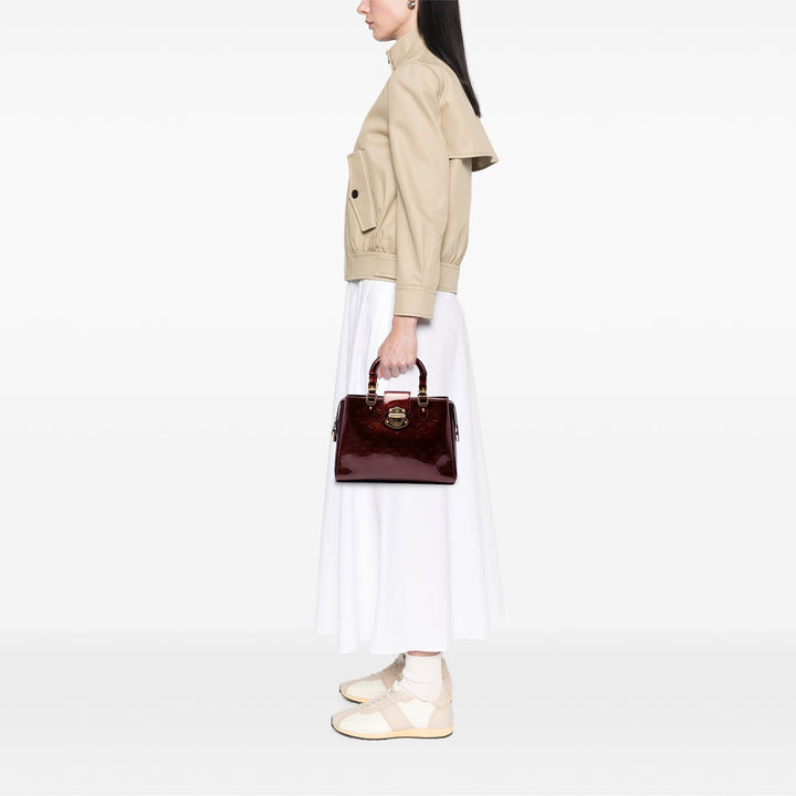 Louis Vuitton Melrose Avenue Cuir verni Monogram Rouge