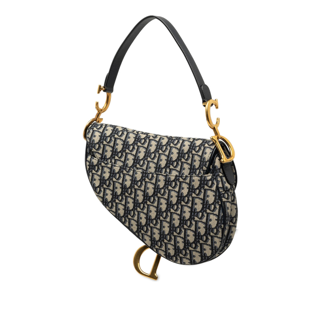 Saddle Sac Oblique Bleu