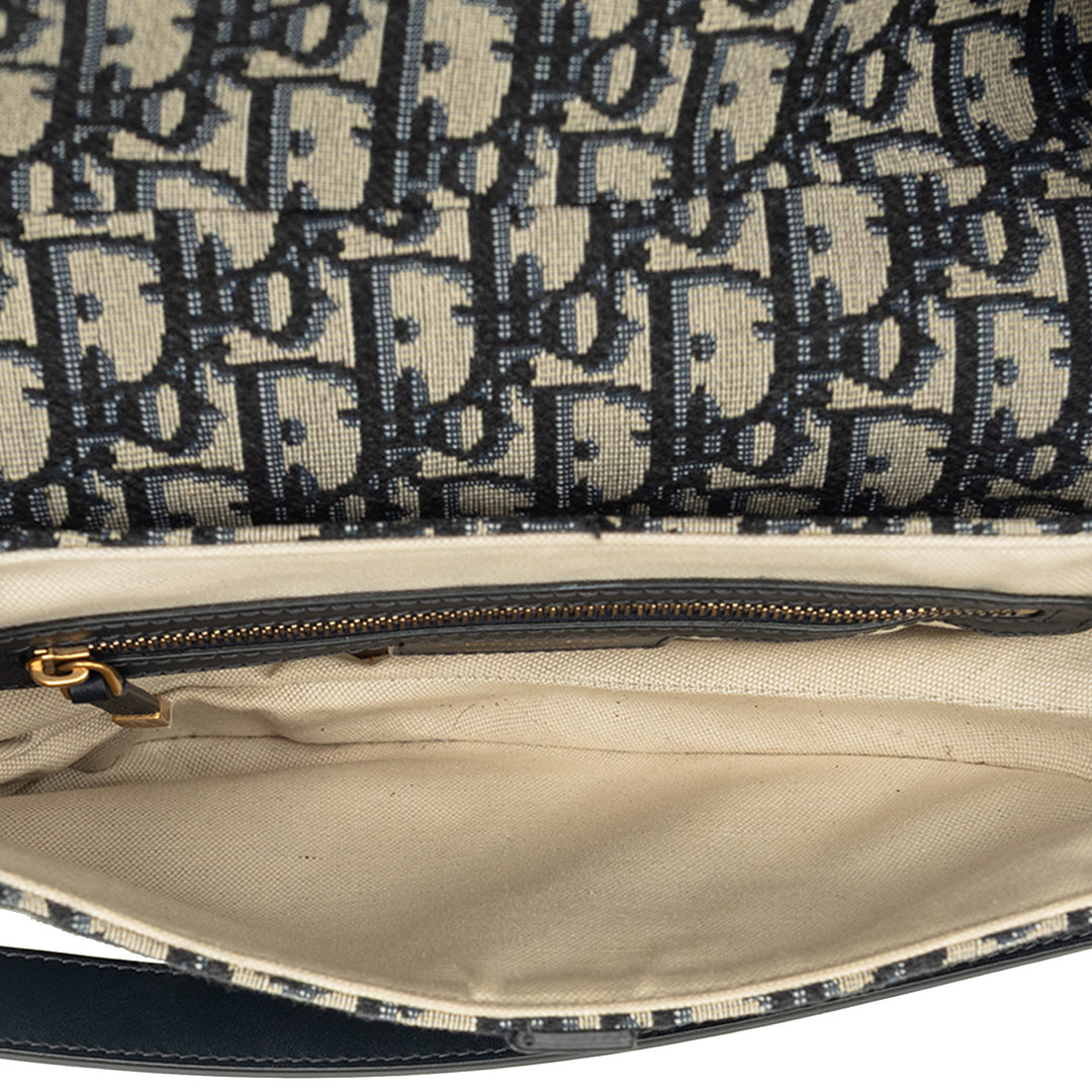 Saddle Sac Oblique Bleu
