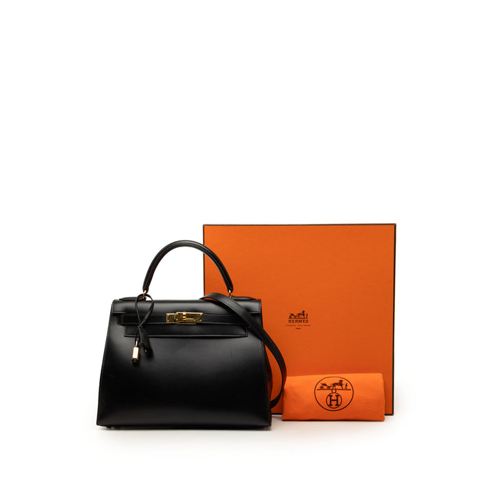 Box Veau Kelly Sellier 28 Box Noir