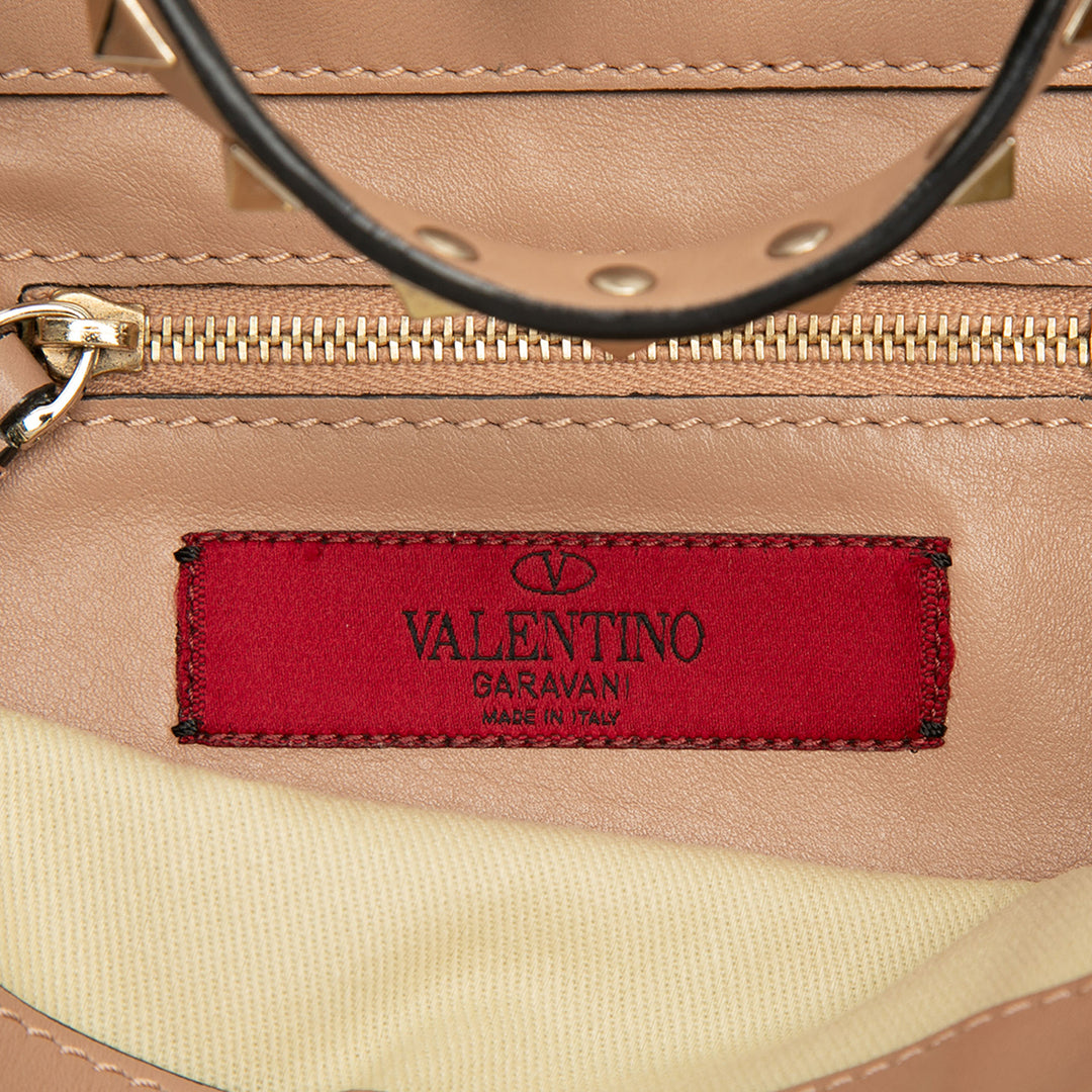 Valentino Mini Cuir Rockstud Trapeze Sac