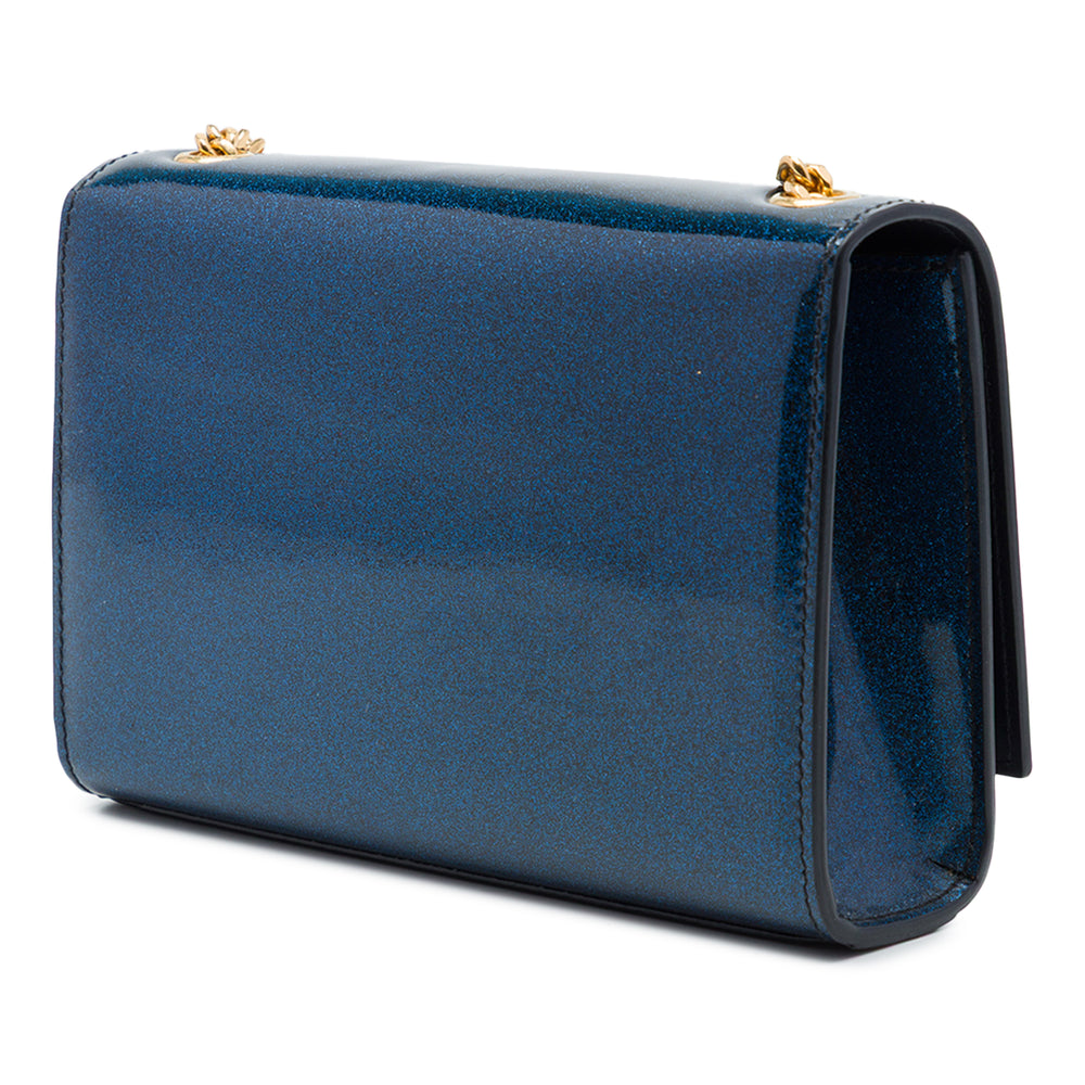 Saint Laurent Glitter Kate Sac Petit Bleu – vue 2 – GABY PARIS