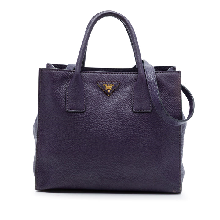 Prada Vitello Daino Open Cabas Cuir