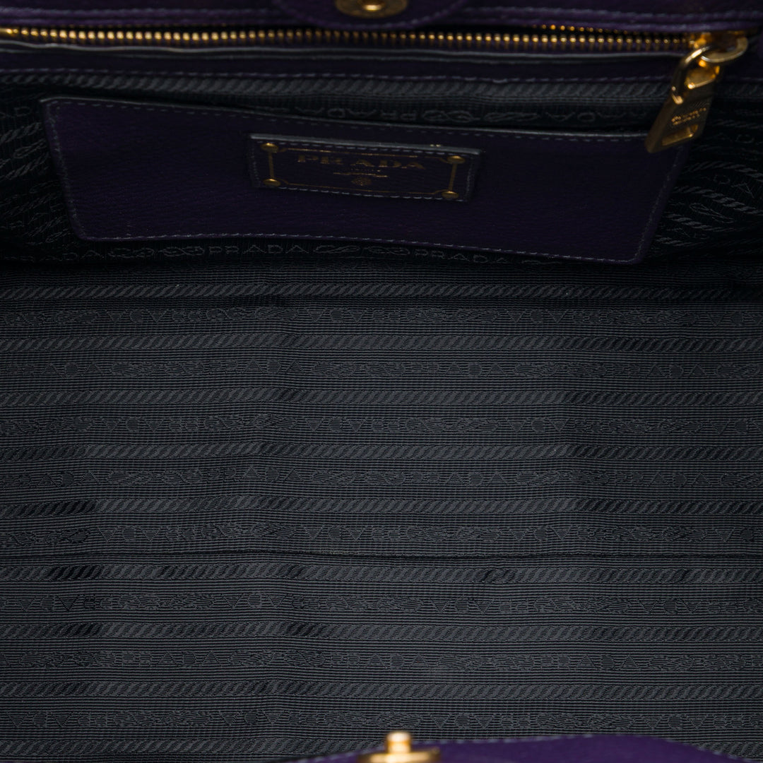 Prada Vitello Daino Open Cabas Cuir
