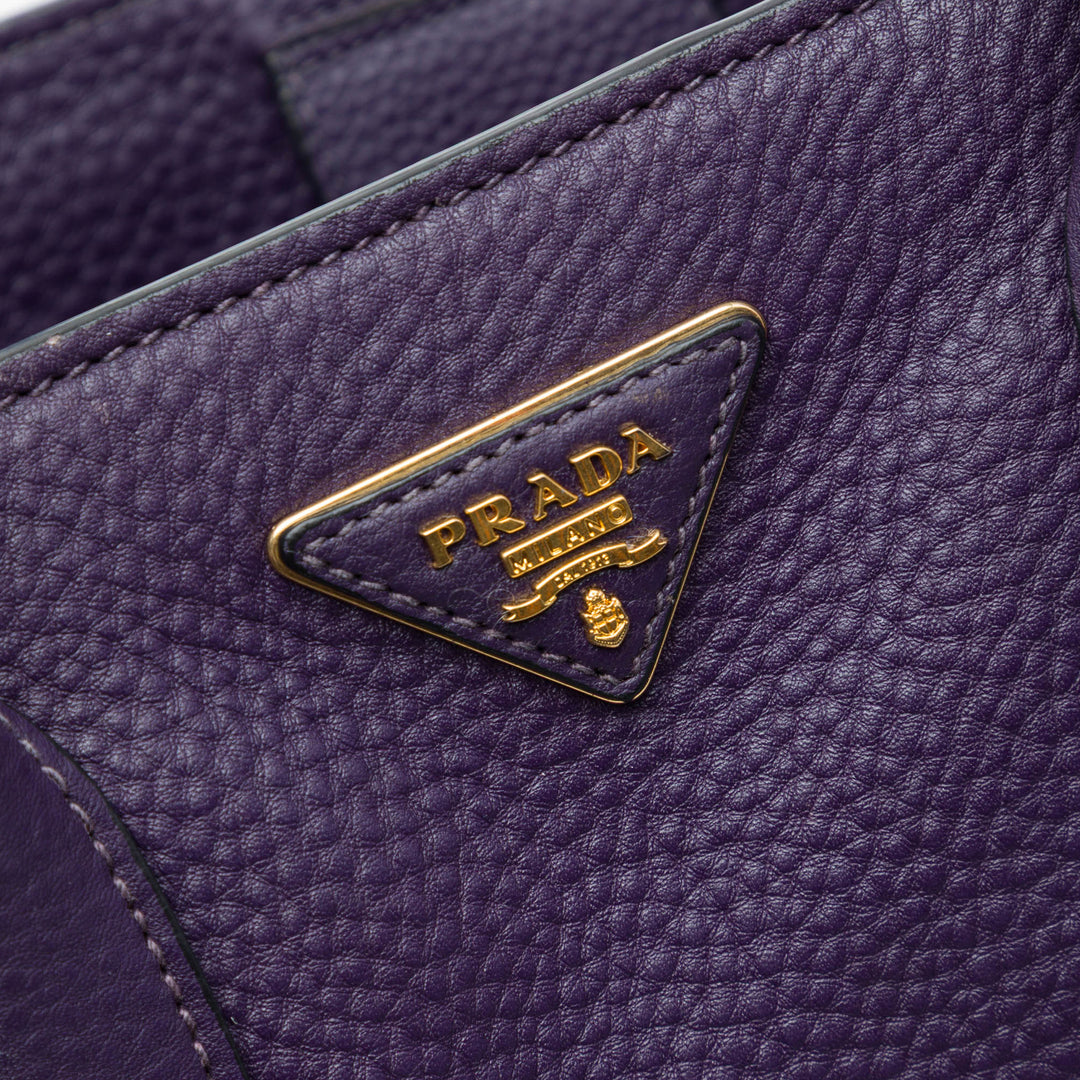 Prada Vitello Daino Open Cabas Cuir