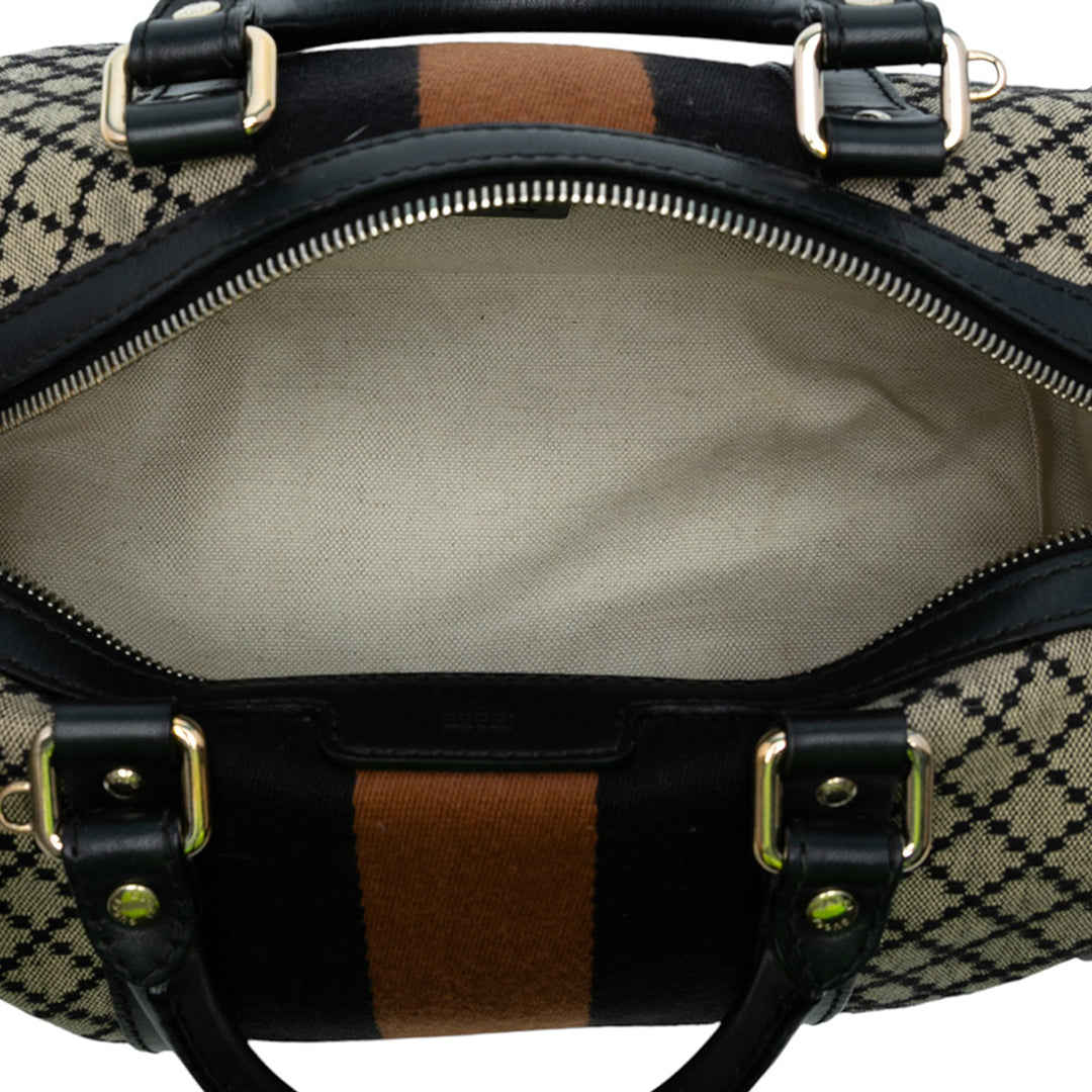Gucci Small GG Toile Web Joy Boston Bag Marron – GABY PARIS Authentique