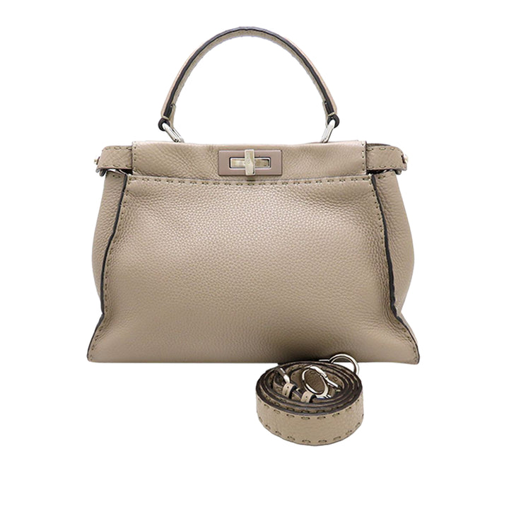 Fendi Medium Cuir Selleria Peekaboo Iconic Sac