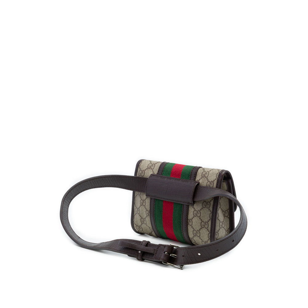 Gucci Ceinture Web GG Supreme Beige – vue 2 – GABY PARIS