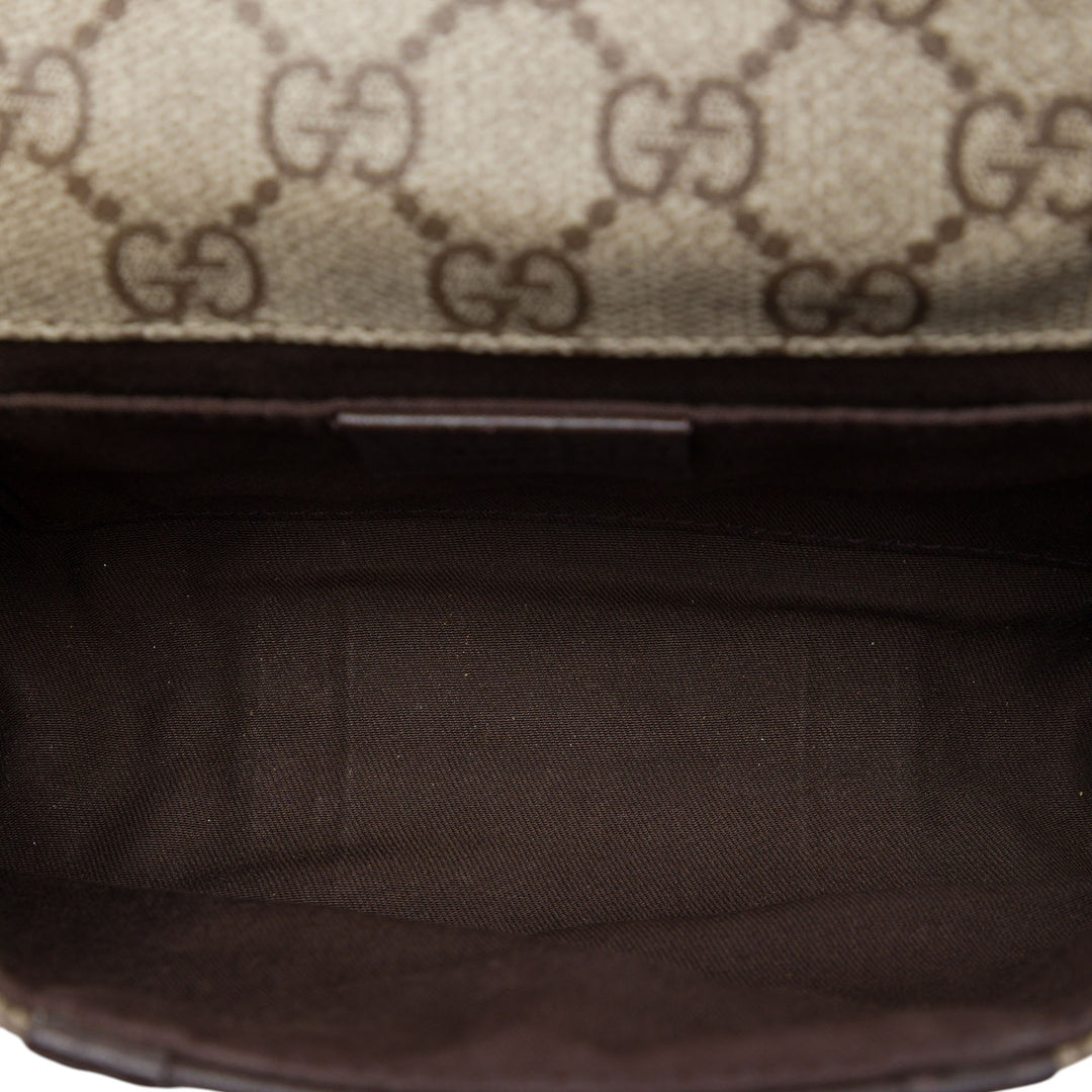 Gucci Ceinture Web GG Supreme Beige – vue 4 – GABY PARIS