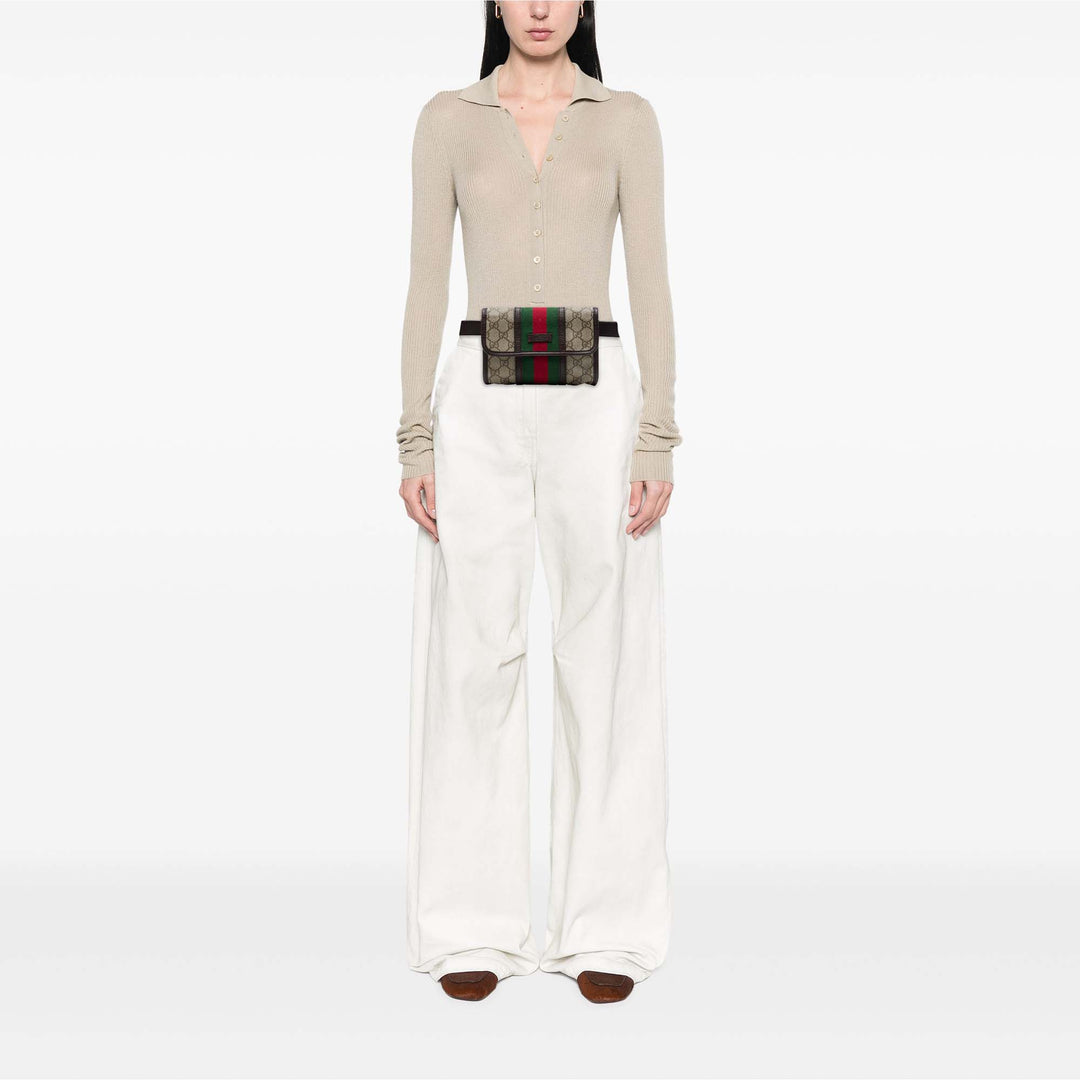 Gucci Ceinture Web GG Supreme Beige – vue 6 – GABY PARIS