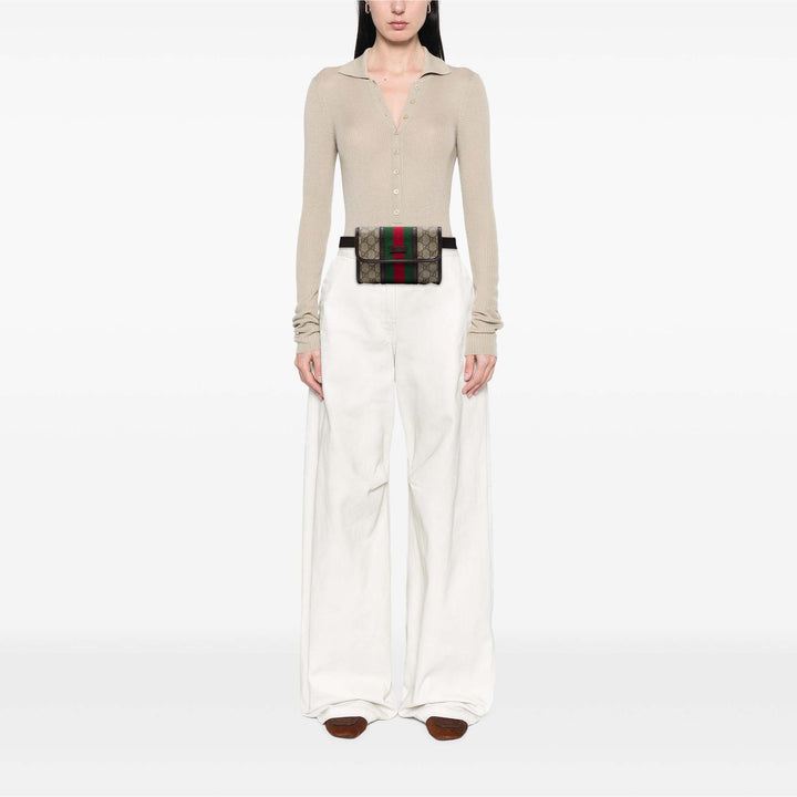 Gucci Ceinture Web GG Supreme Beige – vue 6 – GABY PARIS