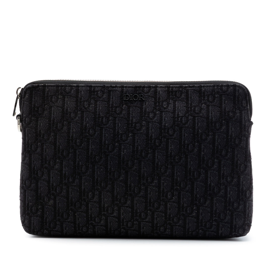 Dior Oblique Toile A4 Zipped Pochette