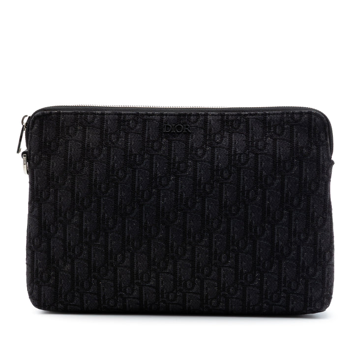 Dior Oblique Toile A4 Zipped Pochette