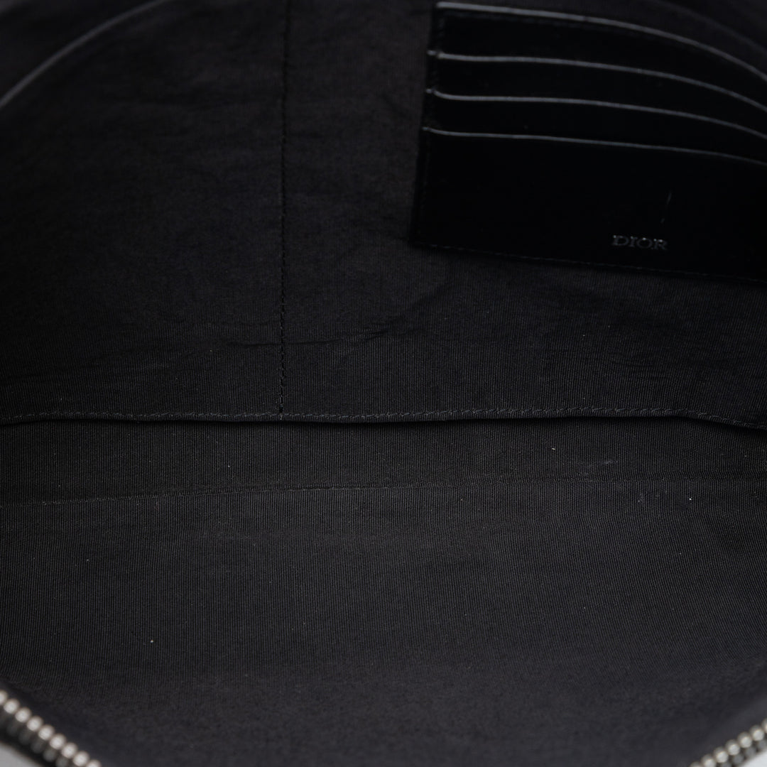 Dior Oblique Toile A4 Zipped Pochette