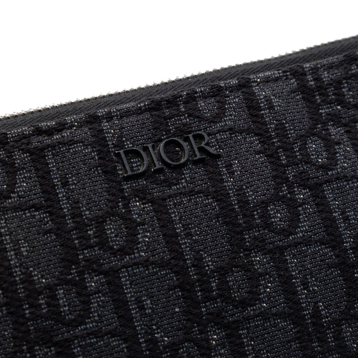 Dior Oblique Toile A4 Zipped Pochette