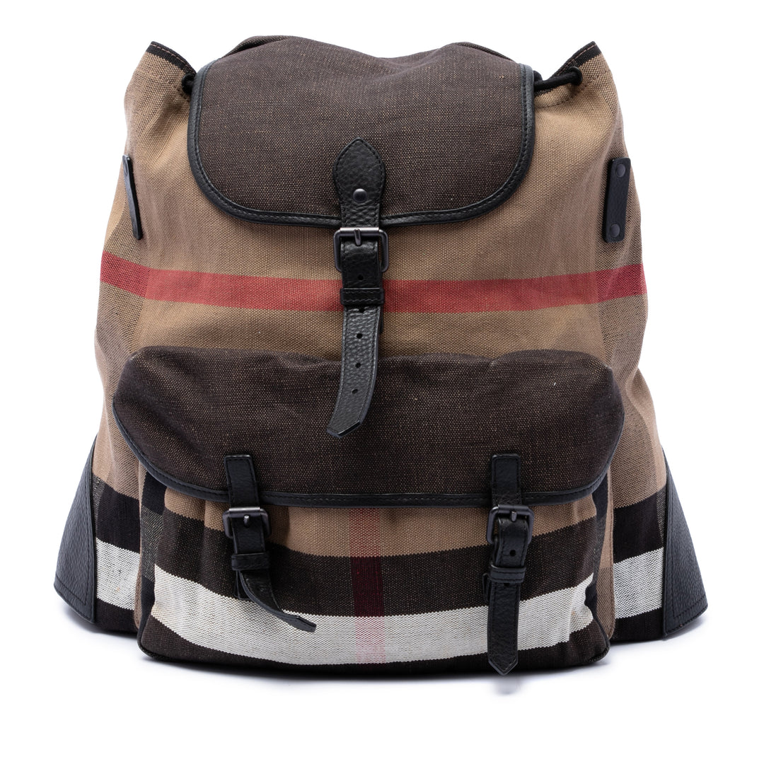Burberry Mega Check Toile Korbin Sac à dos