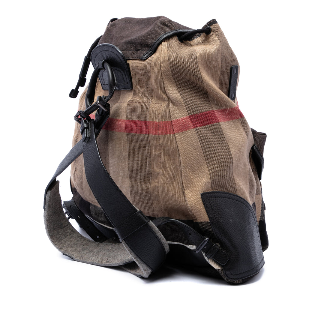 Burberry Mega Check Toile Korbin Sac à dos