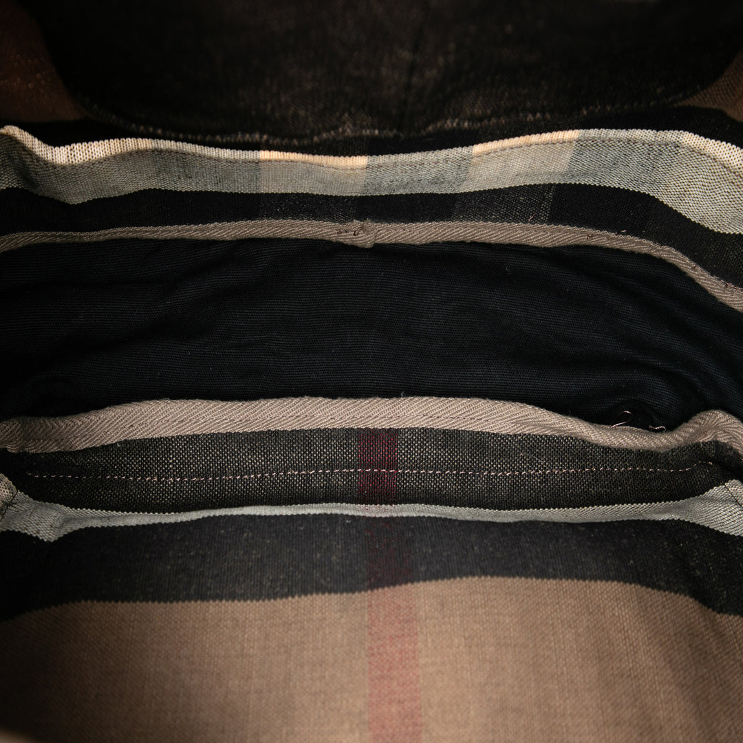 Burberry Mega Check Toile Korbin Sac à dos