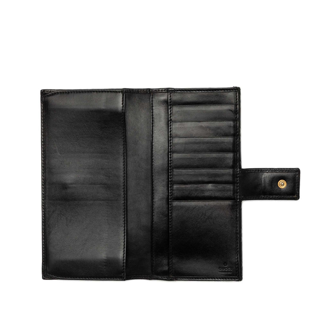 Guccissima Continental Portefeuille Noir