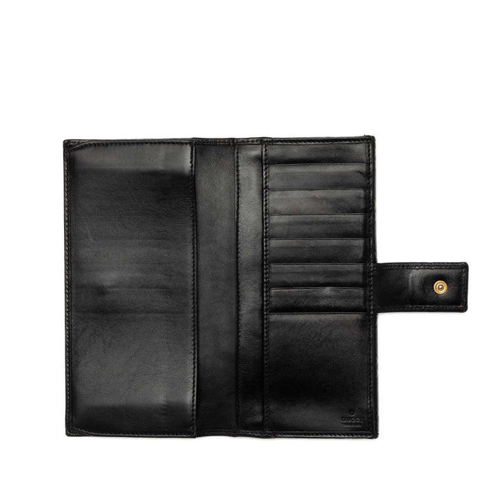 Guccissima Continental Portefeuille Noir