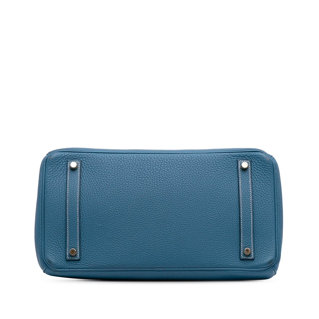 Hermès Togo Birkin Retourne 35 Bleu