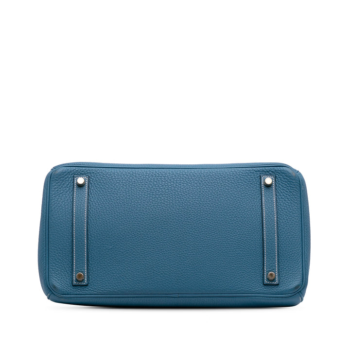 Hermès Togo Birkin Retourne 35 Bleu