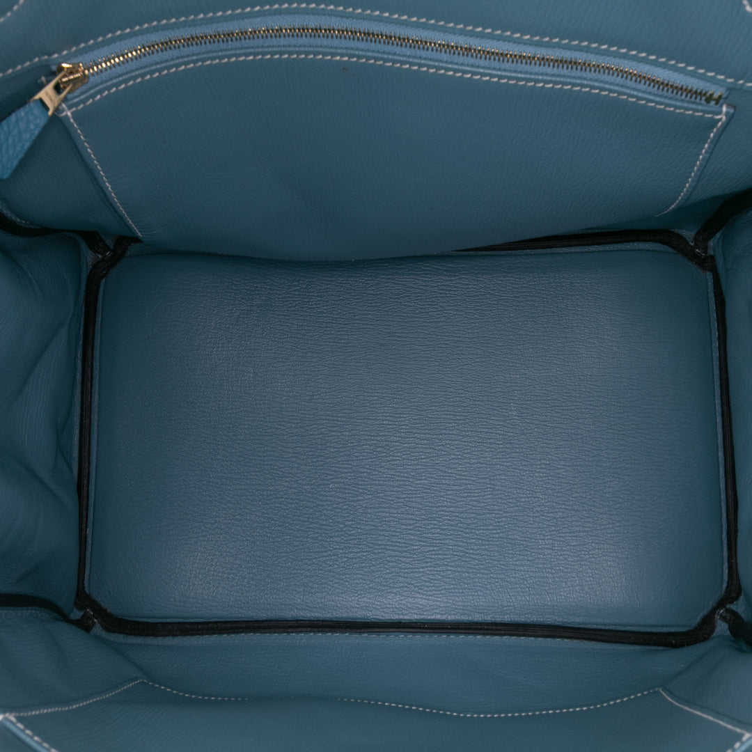 Hermès Togo Birkin Retourne 35 Bleu