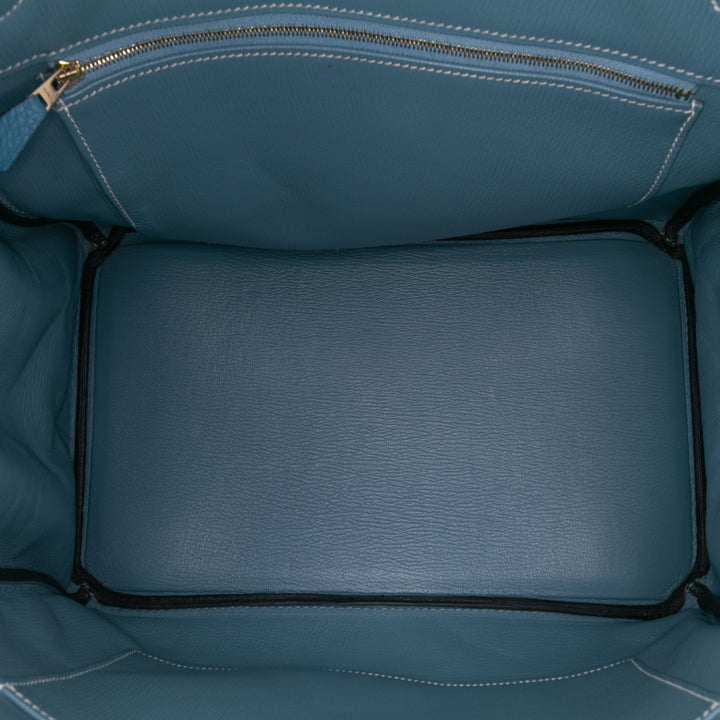 Hermès Togo Birkin Retourne 35 Bleu