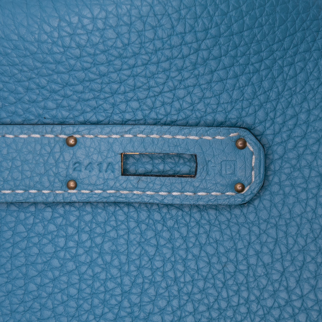 Hermès Togo Birkin Retourne 35 Bleu