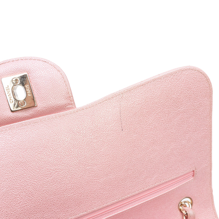 Chanel Jumbo Classic Iridescent Caviar Double rabat