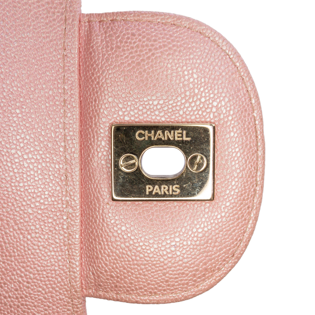 Chanel Jumbo Classic Iridescent Caviar Double rabat