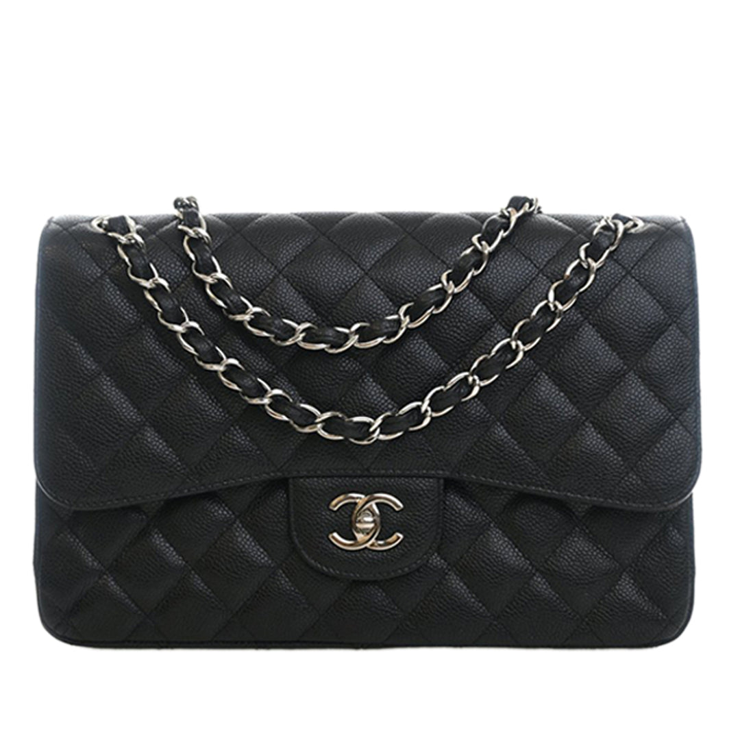 Chanel Jumbo Classic Caviar Double rabat