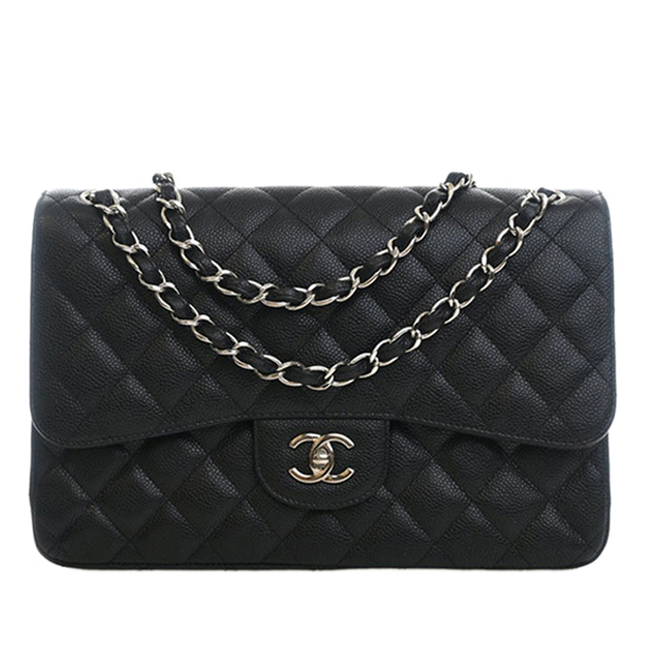 Chanel Jumbo Classic Caviar Double rabat