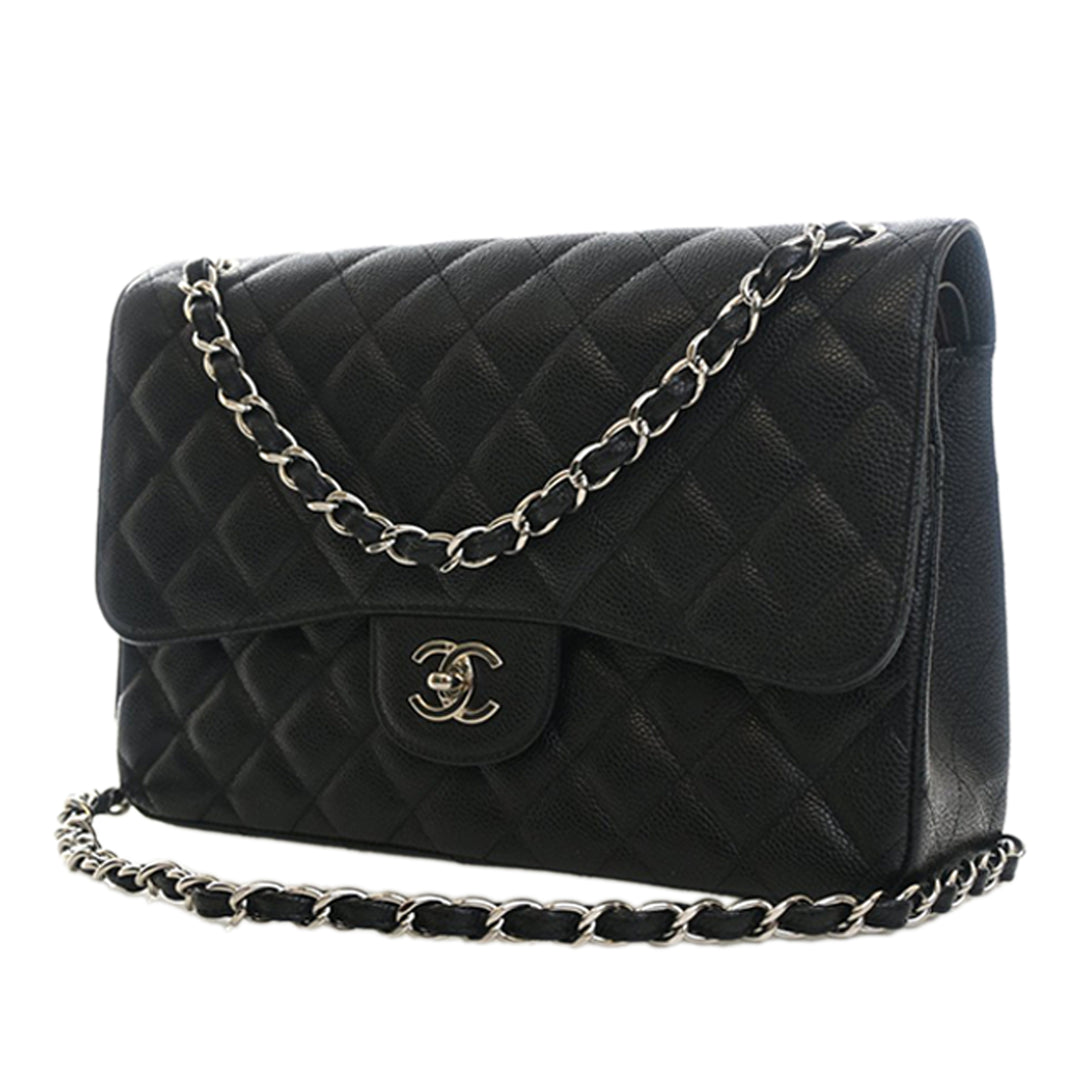Chanel Jumbo Classic Caviar Double rabat