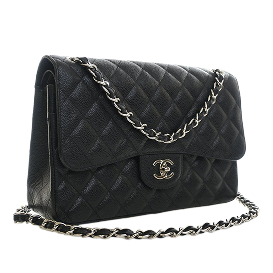 Chanel Jumbo Classic Caviar Double rabat
