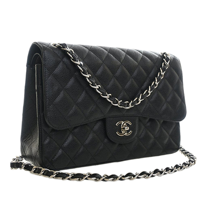 Chanel Jumbo Classic Caviar Double rabat