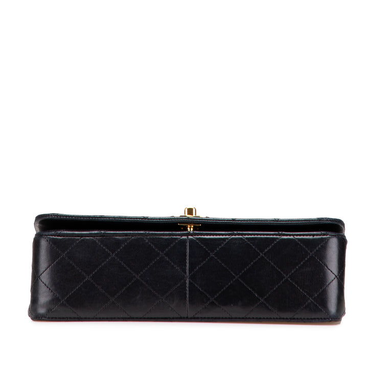 CC Quilted Lambskin Full Flap Black - Gaby Paris