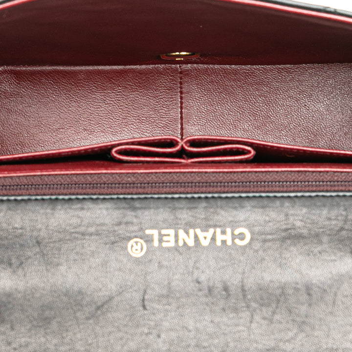 CC Quilted Lambskin Full Flap Black - Gaby Paris