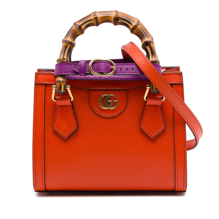 Gucci Small Cuir de veau Bamboo Diana Sac